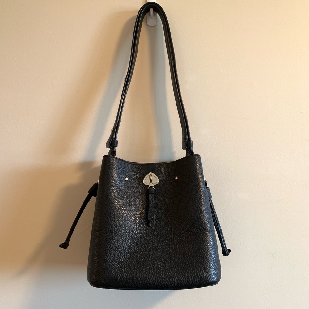 Kate SpadeBlack Leather Bucket Bag